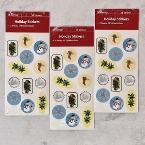 NWT Ampad 3 Packs 36 Holiday Envelope Self Adhesive Stickers